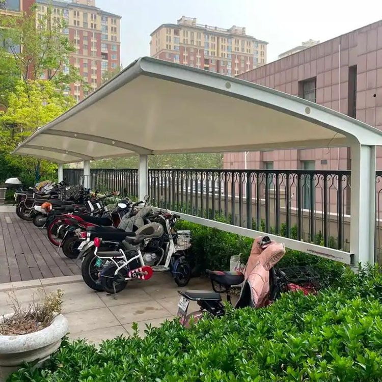 绍兴膜结构电动车棚